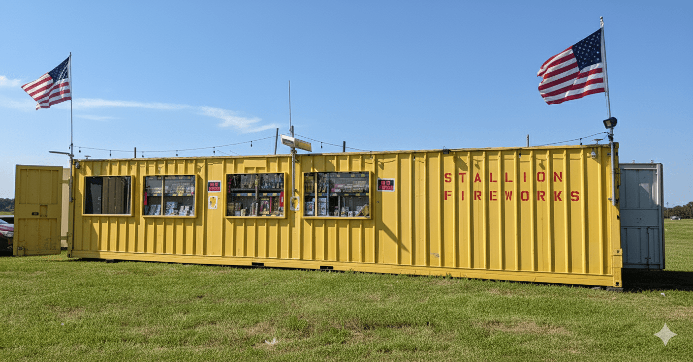 Stallion Fireworks Kennedale stand in daylight — 7782 Mansfield Hwy, Kennedale TX